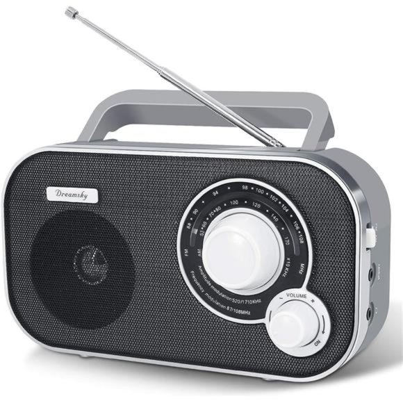 AM FM Portable Radio Plug in Wall or Battery Operated for Home & Outdoor - Picture 1 of 6